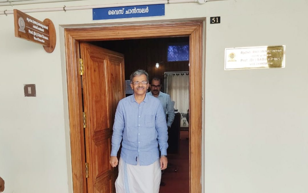 നേട്ടങ്ങളുടെ വഴിയില്‍ സര്‍വകലാശാലയെ നയിച്ച് പ്രഫ.സാബു തോമസ് പടിയിറങ്ങി